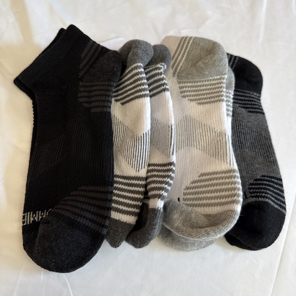 Tommie Copper 4 Pack‎ Cozy Fit Compression Ankle Socks Women's Blue Medium 7-9.5